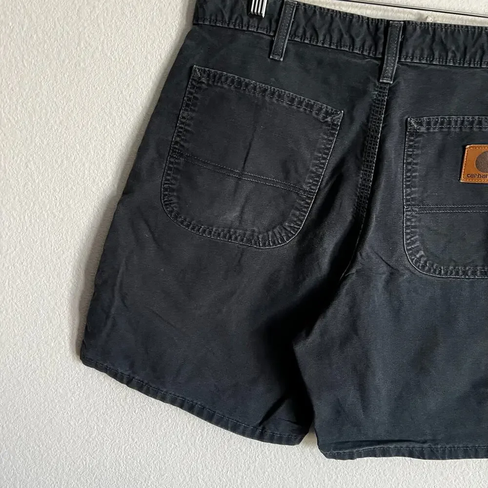 Carhartt B145 black work wear carpenter shorts